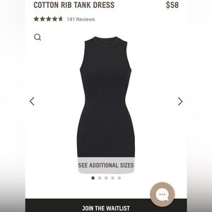 Skims Cotton Rib Dress